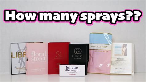 how many sprays of perfume|how much sprays is 5ml.